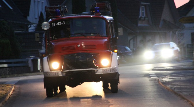 Brand in Lagerhalle